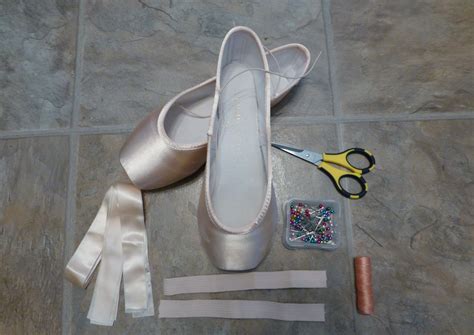 how to make fake pointe shoes|sewing pointe shoes step by.